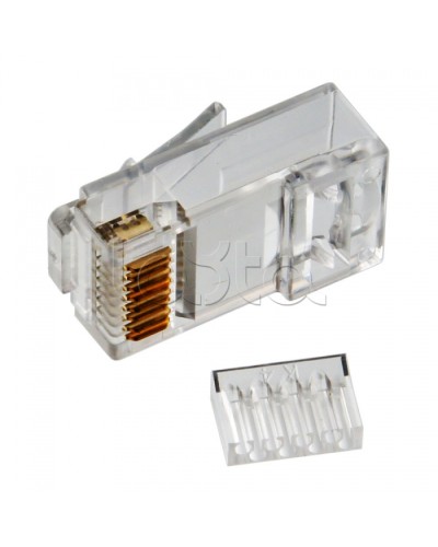 Коннектор RJ-45 кат.6, универсальный, со вставкой Cabeus 8P8C-C6-TWP в Ижевске Коннекторы и разъемы Pintop.ru