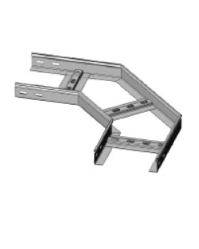 Угол горизонтальный 90° 200х50 (1,2) для лестничного лотка ПожТехКабель (650-501) в Ижевске Кабельные лотки Pintop.ru