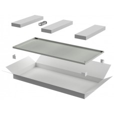 ITK LINEA N Дверь металлическая 800мм шкафа 33U сер. (LN35-33U8X-DM)