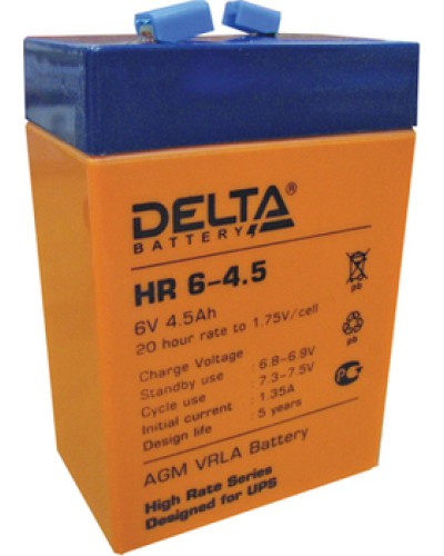 Аккумулятор свинцово-кислотный Delta HR6-4.5 в Ижевске Электротехническое оборудование Pintop.ru