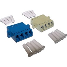 Адаптер оптический LC, OM4 корпус SC дуплекс, квадро LANMASTER LAN-4LC/S-AM-OM4