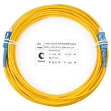 Патч-корд волоконно-оптический (шнур) SM 9/125 simplex SC-SC LSZH (10м) Cabeus FOP(s)-9-SC-SC-10m