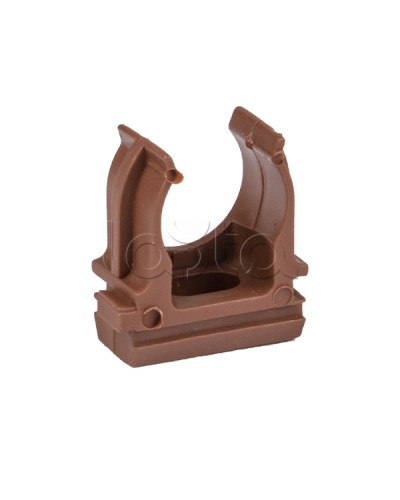 Крепеж-клипса d25 мм (10 шт) темное дерево EKF-Plast (derj-z-25d) в Ижевске Держатели, клипсы, скобы Pintop.ru