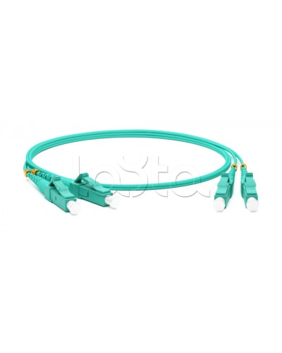 Патч-корд волоконно-оптический Hyperline FC-D2-503-LC/PR-LC/PR-H-15M-LSZH-AQ в Ижевске Патч-корды оптические Pintop.ru