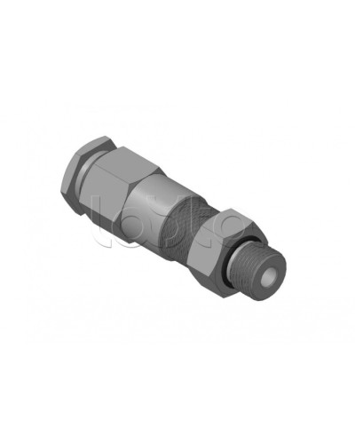 Кабельный ввод для бронированного кабеля с двойным уплотнением, резьбой G1/2, внешним диаметром кабеля D=8-12 мм и проходным диаметром кабеля d=4-8 мм Спектрон КВБ-12/8-2У-М-G1/2 в Ижевске Аксессуары для кабель-канала Pintop.ru