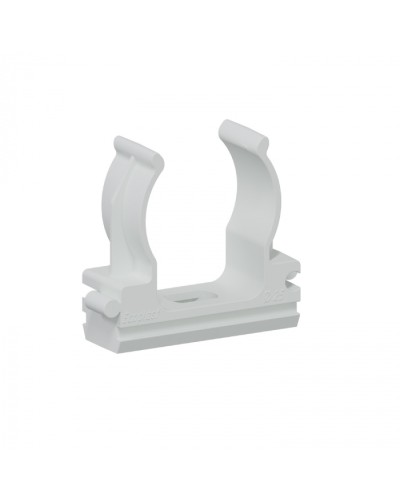 Клипса для аспирационной системы D25мм, АБС, цвет белый Экопласт (49725-50W) в Ижевске Пожарные извещатели Pintop.ru