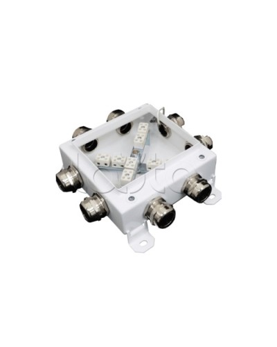 Коробка монтажная огнестойкая Гефест КМ-О (12к*10,0)-IP66 1212, 8 вводов 123х123х60 в Ижевске Распределительные коробки Pintop.ru