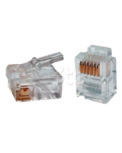 Разъём RJ12 UTP для кабеля кат.3 6P4C ITK CS3-2C3U в Ижевске Коннекторы Pintop.ru