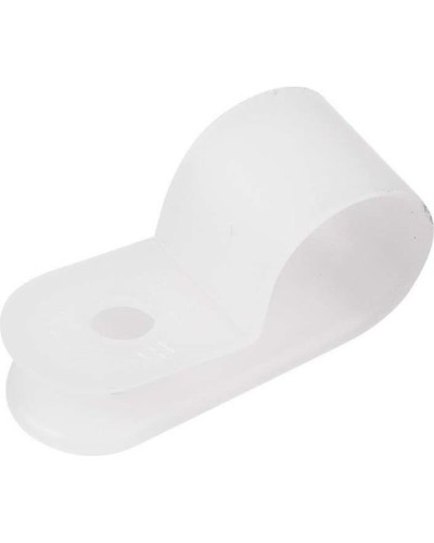 Кабельная скоба под винт 9 мм, белая, упаковка 50 шт. Rexant (07-4409) в Ижевске Держатели, клипсы, скобы Pintop.ru