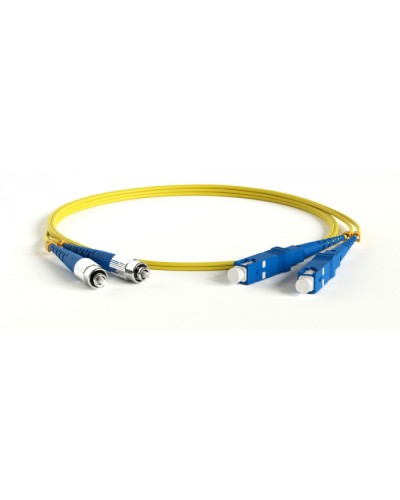 Патч-корд волоконно-оптический Hyperline FC-D2-9-FC/UR-SC/UR-H-3M-LSZH-YL в Ижевске Патч-корды оптические Pintop.ru