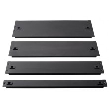 Фальш-панель металлическая 19" 3U, быстросъемная, черная LANMASTER LAN-DC-TLMFP-3U