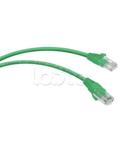 Патч-корд UTP, категория 6, 5 м, неэкранированный, зеленый Cabeus PC-UTP-RJ45-Cat.6-5m-GN в Ижевске Патчкорды (медные) Pintop.ru