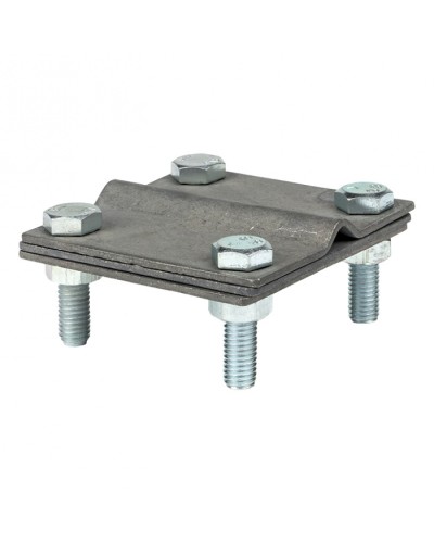 Зажим полоса 40 - прут 10 (3 пластины 70x70мм) Cu EKF PROxima (lp-g3101-cu) в Ижевске Электротехническое оборудование Pintop.ru