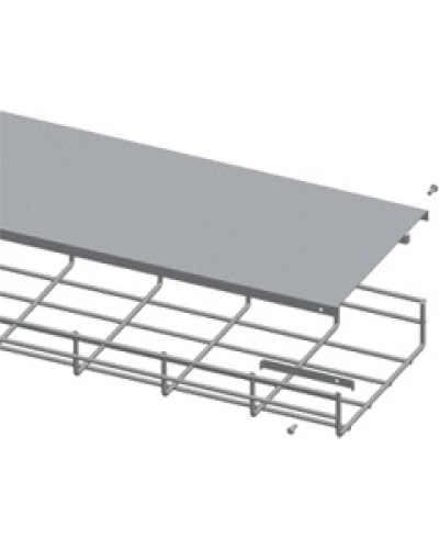 Крышка для лотка шириной 100мм, 1м. LANMASTER LAN-MT-AB100-EZ в Ижевске Аксессуары для лотков Pintop.ru