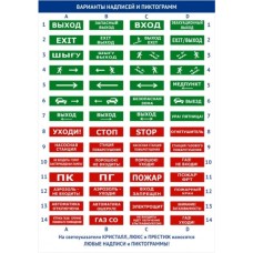Оповещатель полусферическое световое табло Электротехника и Автоматика ЛЮКС-12 "Огнетушитель"