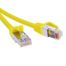 Патч-корд экранированный CAT6 F/UTP 4х2, LSZH, желтый, 3м DKC RN6FU4530YL
