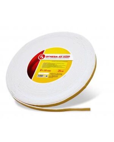 Уплотнитель на основе материала огнезащитного рулонного Огнеза ОГНЕЗА-М-КОР 3 3*20 мм., рулон 25 пог.м. в Ижевске Дополнительное оборудование пожаротушения Pintop.ru