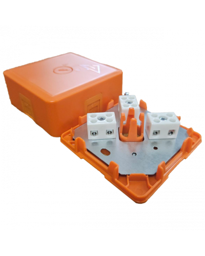 Коробка монтажная огнестойкая КМ-О (2к*6,0)-IP41-s-оранж Гефест в Ижевске Распределительные коробки Pintop.ru