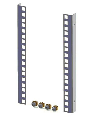 Направляющие для шкафов 18U (2 шт/уп.) TLK TLK-VNI-18U-2 в Ижевске Аксессуары для стоек и шкафов Pintop.ru