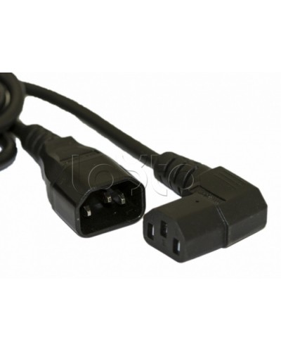 Кабель питания монитор-компьютер Hyperline PWC-IEC13A-IEC14-1.8-BK в Ижевске Аксессуары для стоек и шкафов Pintop.ru