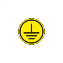 Самоклеящаяся этикетка: 30x30 мм, символ "Заземление" IEK YPC20-ZAZEM-1-096