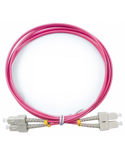 Шнур оптический duplex SC-SC 50/125 mm OM4 2м LSZH Cabeus FOP-50-OM4-SC-SC-2m в Ижевске Патч-корды оптические Pintop.ru