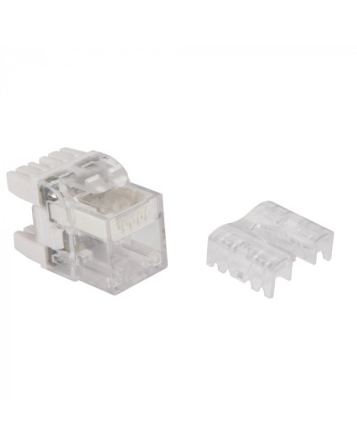 Модуль Keystone, RJ45, кат.6, UTP, 180 градусов, с индикатором, белый LANMASTER LAN-OKi45U6/180 в Ижевске Коннекторы Pintop.ru