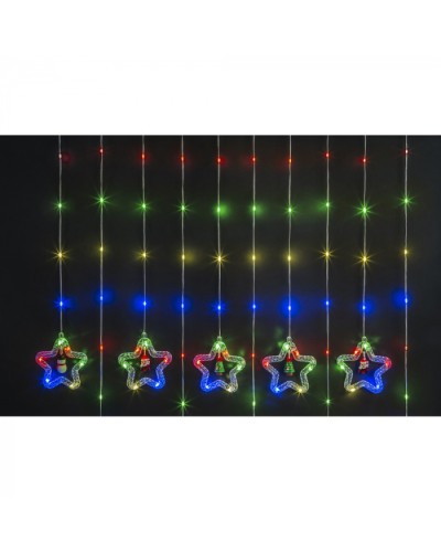 Гирлянда Navigator 95 012 NGF-D035-01 (бахрома звезды и фигурки WW 3*0.6м IP20) в Ижевске Источники света(Лампы) Pintop.ru