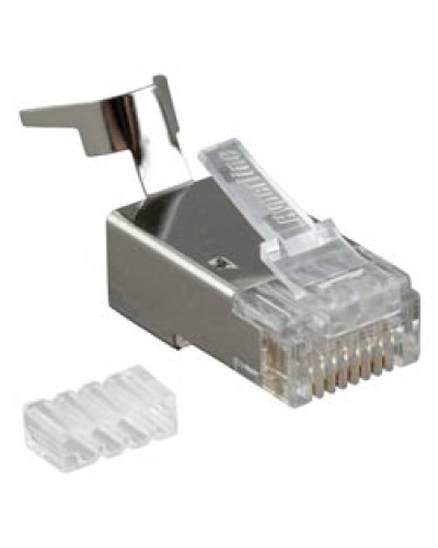 Разъем RJ-45 под витую пару, кат. 6, экранированный, универсальный Hyperline PLUG-8P8C-UV-C6-TW-SH в Ижевске Коннекторы и разъемы Pintop.ru