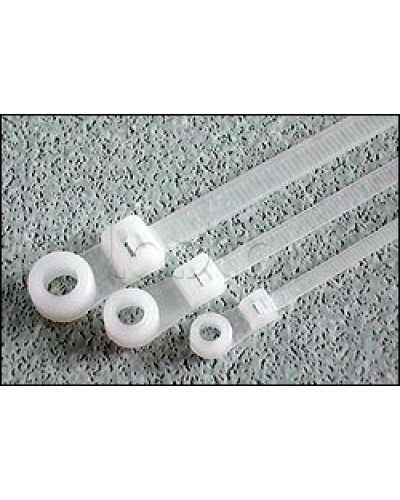 Хомут-стяжка нейлоновый 200x4,8 с отверстием под винт Hyperline GTM-200STC (100 шт/уп.) в Ижевске Стяжки-хомуты Pintop.ru