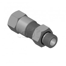 Кабельный ввод для бронированного кабеля с уплотнением внутренней оболочки кабеля резьбой G1/2, внешним диаметром кабеля D от 11 до 15 мм и проходным диаметром кабеля d= 6-10 мм Спектрон КВБ-15/10-Н-G1/2