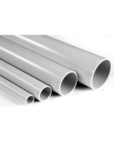 Труба гладкая ПВХ жесткая сверхтяжелая диам 32, цвет серый (3м) Экопласт 32032 в Ижевске Гладкая труба Pintop.ru