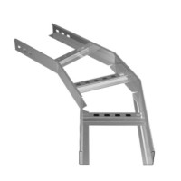 Угол горизонтальный 45° 100х80 (1,2) для лестничного лотка ПожТехКабель (650-312)