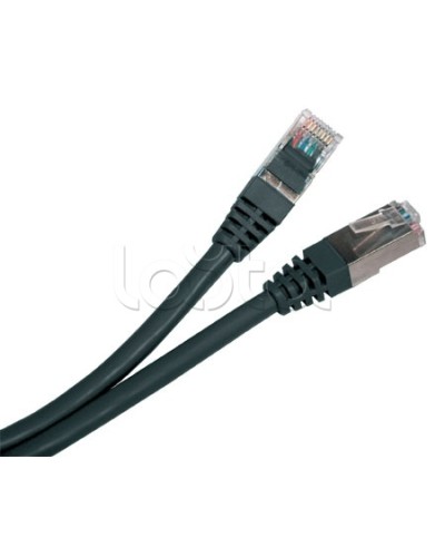 Патч-корд экранированный Hyperline PC-LPM-STP-RJ45-RJ45-C5e-1.5M-LSZH-BK в Ижевске Патчкорды (медные) Pintop.ru