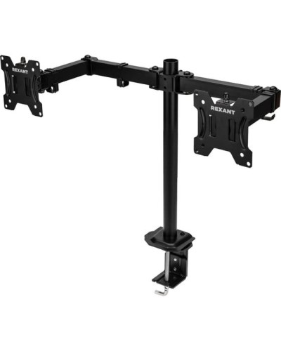 Кронштейн для двух мониторов 13-32, одно колено настольный, серия офис REXANT 38-0356 в Ижевске Системы видеонаблюдения Pintop.ru
