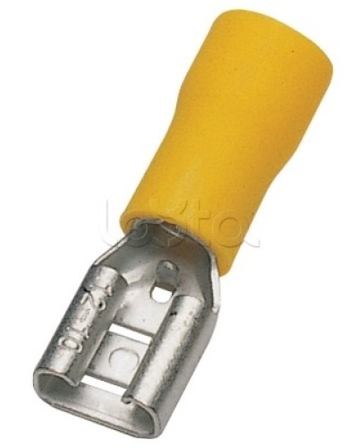 Клемма плоская изолированная 4-6 мм² (КПИ гнездо - 7.4мм) (100шт/уп) REXANT 08-0451 в Ижевске Клеммные колодки Pintop.ru