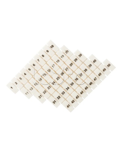 Маркеры для JXB-ST 1,5 с нумерацией 1-50 (100 шт.) EKF PROxima (zb-st-1.5-1-50) в Ижевске Клеммные колодки Pintop.ru