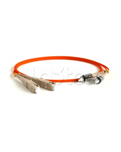 Патч-корд волоконно-оптический Hyperline FC-D2-50-LC/PR-ST/PR-H-3M-LSZH-OR в Ижевске Патч-корды оптические Pintop.ru