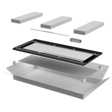 ITK LINEA N Дверь стеклянная 600мм шкафа 28U чер. (LN05-28U6X-DR)