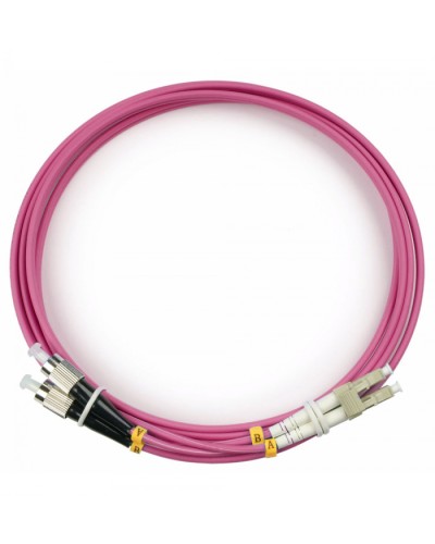 Шнур оптический duplex LC-FC 50/125 mm OM4 2м LSZH Cabeus FOP-50-OM4-LC-FC-2m в Ижевске Патч-корды оптические Pintop.ru
