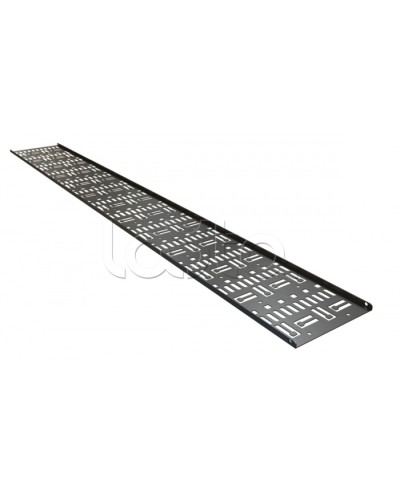 Кабельный канал вертикальный перфорированный, 42U Hyperline CDV-150x9-42U-RAL9005 в Ижевске Аксессуары для стоек и шкафов Pintop.ru