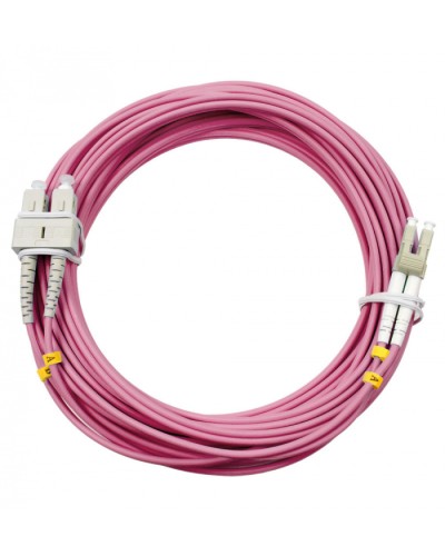 Шнур оптический duplex LC-SC 50/125 mm OM4 15м LSZH Cabeus FOP-50-OM4-LC-SC-15m в Ижевске Патч-корды оптические Pintop.ru