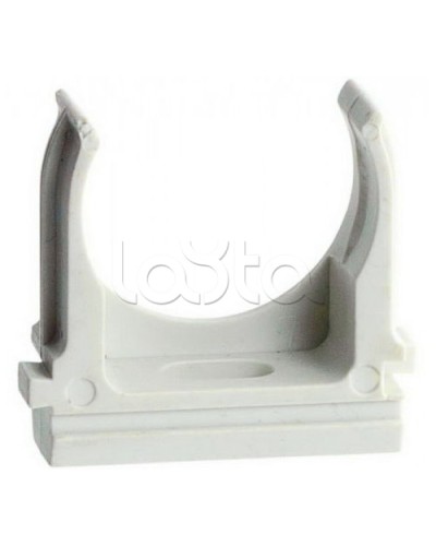 Держатель (клипса) для гофрированной или жесткой гладкой трубы D50 мм, без галогена Экопласт 41750HF в Ижевске Держатели, клипсы, скобы Pintop.ru