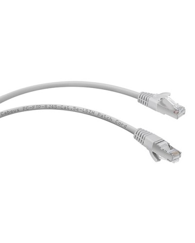 Патч-корд FTP, категория 5e, 0.5 м, LSZH, экранированный, серый Cabeus PC-FTP-RJ45-Cat.5e-0.5m-LSZH в Ижевске Патчкорды (медные) Pintop.ru