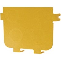 Заглушка оптического лотка торцевая 240 мм, желтая LANMASTER LAN-OT240-ND