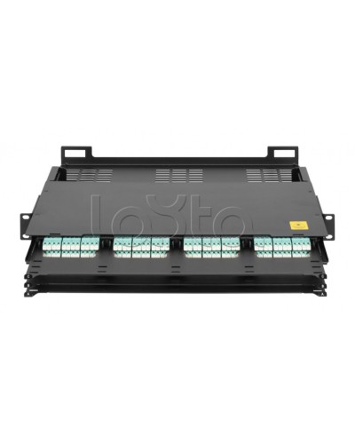 Оптический кросс 19 MTP/MPO NIKOMAX (NMF-RP12-BLANK-CT-MTP-1U-BK) в Ижевске Кросс оптический Pintop.ru