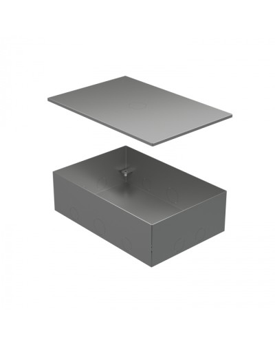BOX/6-8 Металлическая коробка с крышкой для заливки в пол 249,6х167,6х75мм Экопласт (70161) в Ижевске Распределительные коробки Pintop.ru