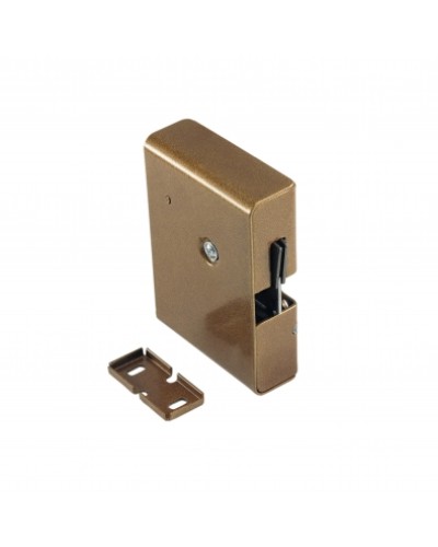 Замок электромеханический с толкателем и датчиком положения двери Promix-SM308.10.1 (коричневый) в Ижевске Электромагнитные замки Pintop.ru