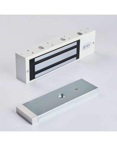 R-Lock RL-EM500-LSW - Электромагнитный замкок, 500кг, DC12/24B, цвет белый, RAL9016(белый), два датчика втроены в корпус замка: датчик Холла и магнито-контактный датчик в Ижевске Электромагнитные замки Pintop.ru