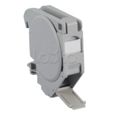 Крепление на DIN-рейку для модулей Keystone Jack c крышками Hyperline FP-IE-DIN-KJ-1A-GY